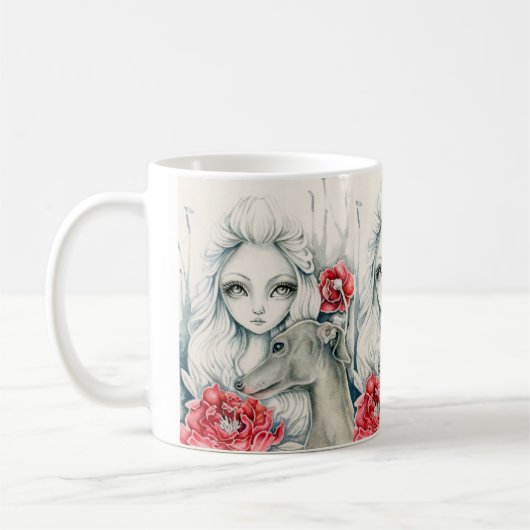 Greyhound-Tasse Kaffeetasse (Links)