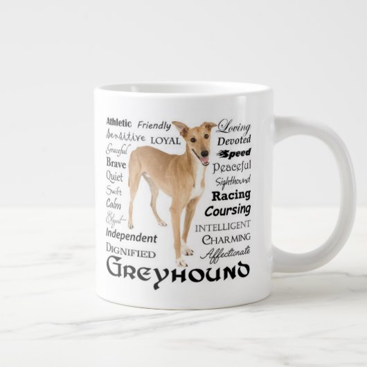 Greyhound Tracks Jumbo-Tasse (Rechts)