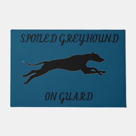 GREYHOUND TÜR MAT! FUßMATTE (Vorderseite)