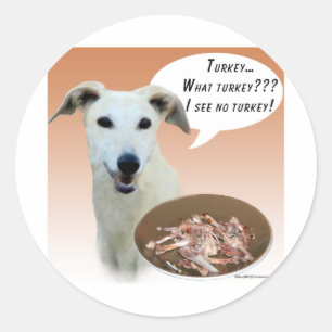 Greyhound Türkei Runder Aufkleber