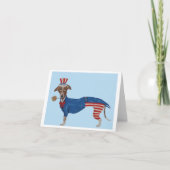 Greyhound Uncle Sam Einladung (Vorderseite)