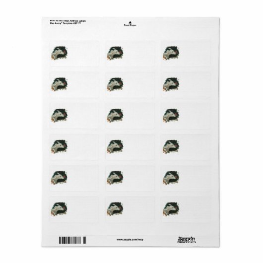 Greyhound und Finden Sie Ihre Adresse hier! Adressaufkleber (Vorne)