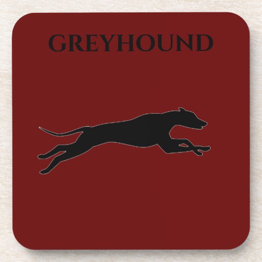 GREYHOUND Untersetzer mit Korkrückenfleisch Set. (Vorderseite)