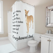 Greyhound Vater Duschvorhang (Beispiel)