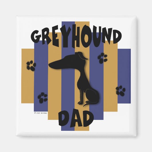 Greyhound Vater Magnet (Vorne)