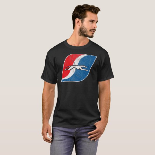 Greyhound Vintage Buslinie T-Shirt (Vorne ganz)