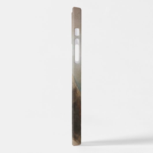 Greyhound Vintage Ölmalerei iPhone Hülle (Linke Seite)