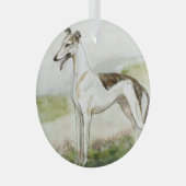 Greyhound von Hevener Ornament Aus Glas (Vorderseite Rechts)