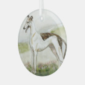 Greyhound von Hevener Ornament Aus Glas (Vorderseite links)