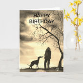 GREYHOUND WALK KARTE (Gelbe Blume)