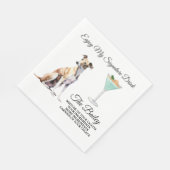 Greyhound Wedding Signature Drink Napkins Serviette (Ecke)