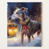 Greyhound Weihnachtsfeiertag Planer (Rückseite)
