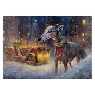Greyhound Weihnachtsfeiertag Schneidebrett