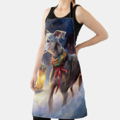 Greyhound Weihnachtsfeiertag Schürze (InSitu)