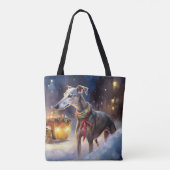 Greyhound Weihnachtsfeiertag Tasche (Rückseite)