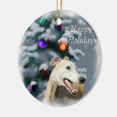 Greyhound Weihnachtsgeschenke Ornament (Links)