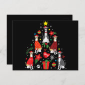 Greyhound Weihnachtsschmuck Mama Feiertagspostkarte (Vorne/Hinten)