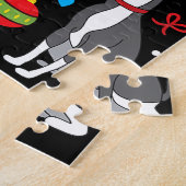 Greyhound Weihnachtsschmuck Mama Puzzle (Seite)