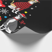 Greyhound Weihnachtsschmuck Tree Hund Mama Geschenkpapier (Ecke)