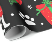 Greyhound Weihnachtsschmuck Tree Hund Mama Geschenkpapier (Rolleneckpunkt)