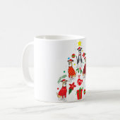 Greyhound Weihnachtsschmuck Tree Hund Mama Kaffeetasse (Vorderseite Links)