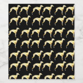 Greyhound Weinetikett (Einzelnes Label)