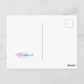 Greyhound Whippet Dog Silhouette Postkarte (Rückseite)