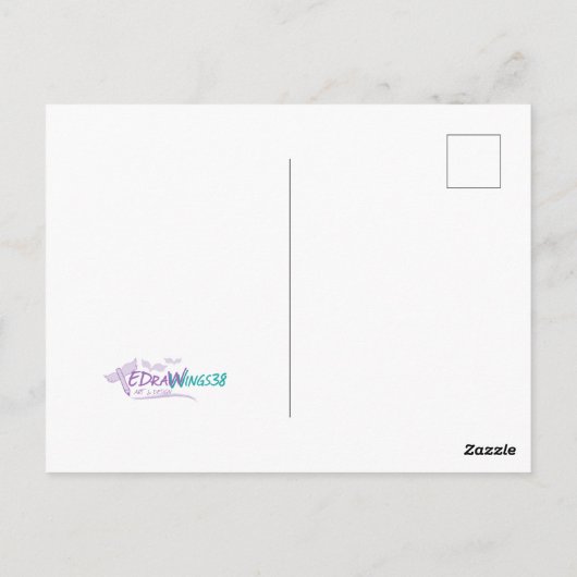 Greyhound Whippet Dog Silhouette Postkarte (Rückseite)