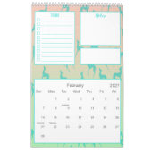 Greyhound Whippet Hund liebt Custom Foto Planer Kalender (Feb 2027)