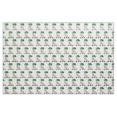 Greyhound Whippet mit Baumkronen-Wappen-Emblem Stoff (Fat Quarter (45,7 x 55,9 cm))