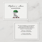 Greyhound Whippet mit Baumkronen-Wappen-Emblem Visitenkarte (Vorne/Hinten)