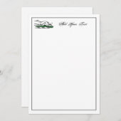 Greyhound Whippet mit Heraldic Wappen Note Card Mitteilungskarte (Vorne/Hinten)