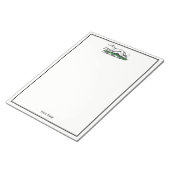 Greyhound Whippet Running Heraldic Wappen Emblem Notizblock (angewinkelt)