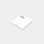 Greyhound Whippet Running Heraldic Wappen Emblem Post-it Klebezettel (angewinkelt)