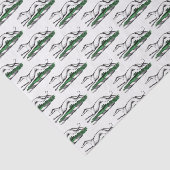 Greyhound Whippet Running Heraldic Wappen Emblem Seidenpapier (Ausschnitt)