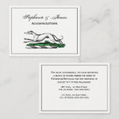 Greyhound Whippet Running Heraldic Wappen Emblem Visitenkarte (Vorne/Hinten)