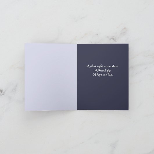 Greyhound Whippet Weihnachtskarte Feiertagskarte (Innenseite)