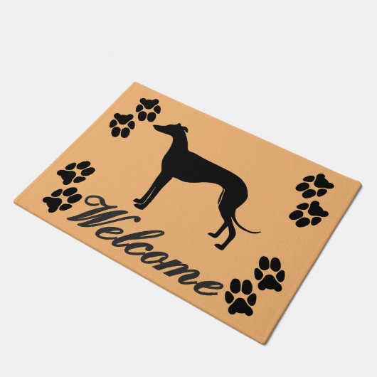 Greyhound - Willkommen Fußmatte (Schrägansicht)