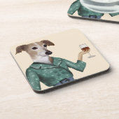 Greyhound Wine Snob Getränkeuntersetzer (Linke Seite)