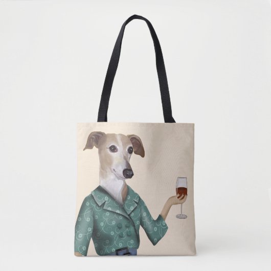 Greyhound Wine Snob Tasche (Vorderseite)