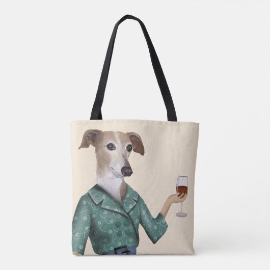 Greyhound Wine Snob Tasche (Rückseite)