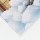 Greyhound Winter Wonderland Christmas Joy Fleecedecke (Ecke)