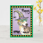 Greyhound Witch Karte (Gelbe Blume)