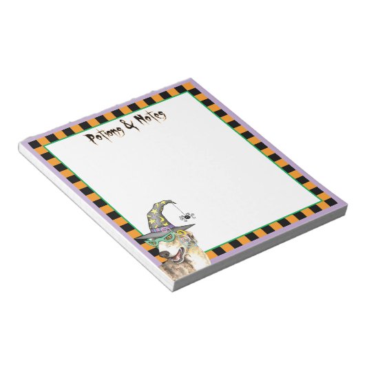 Greyhound Witch Notizblock (angewinkelt)