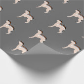 Greyhound Wrapping Papper Geschenkpapier (Ecke)