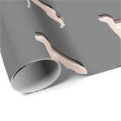 Greyhound Wrapping Papper Geschenkpapier (Rolleneckpunkt)