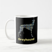 Greyhound Yellow & Blue Grilllinien Kaffeetasse (Links)