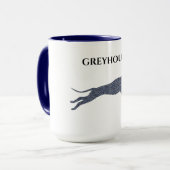 Greyhound zwei Tasse. Tasse (Vorderseite Links)