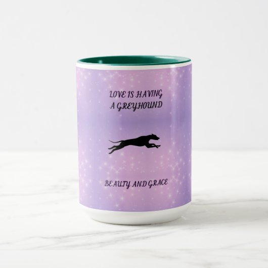 GREYHOUND zwei tonisierte Combo-Tasse. Tasse (Zentrum)