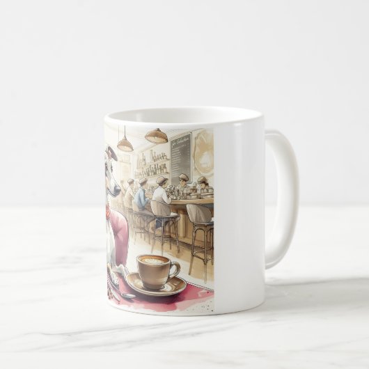 Greyhound's Coffee Time Tasse (VorderseiteRechts)